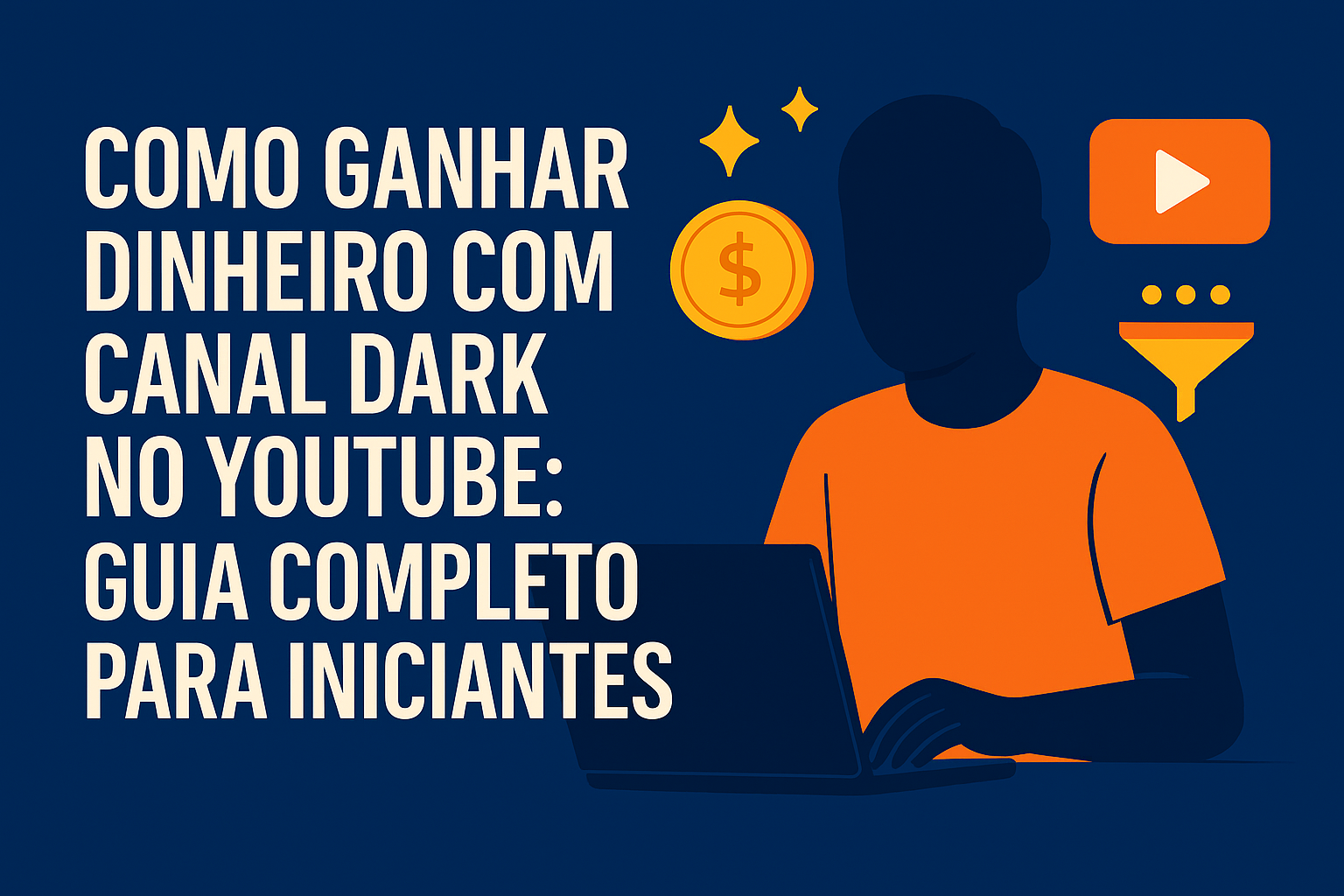 Como ganhar dinheiro com canal dark no YouTube: guia completo para iniciantes