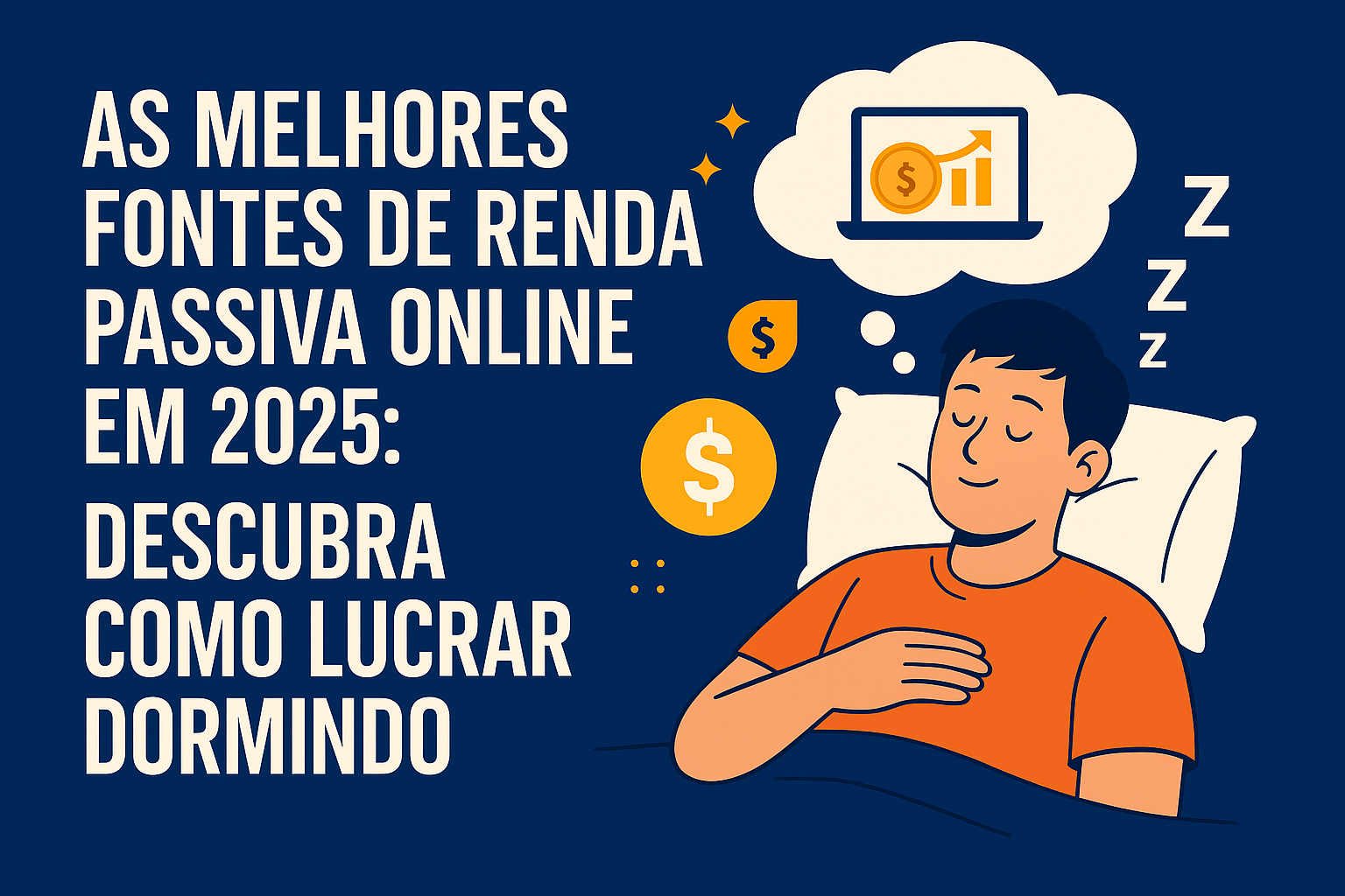 As melhores fontes de renda passiva online em 2025: descubra como lucrar dormindo