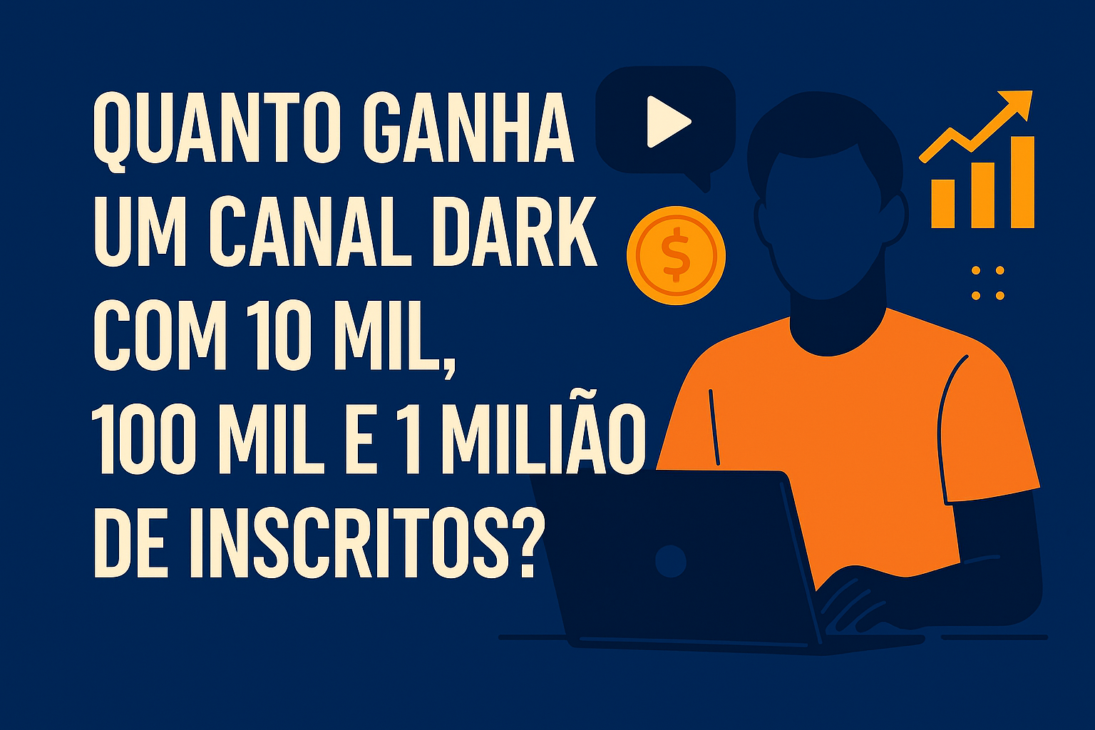 Quanto ganha um canal dark com 10 mil, 100 mil e 1 milhão de inscritos