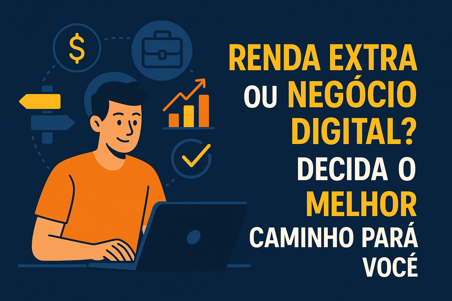 Renda extra ou negócio digital? Como decidir o melhor caminho para você